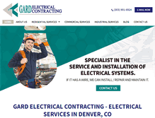 Tablet Screenshot of gardelectricalcontracting.com